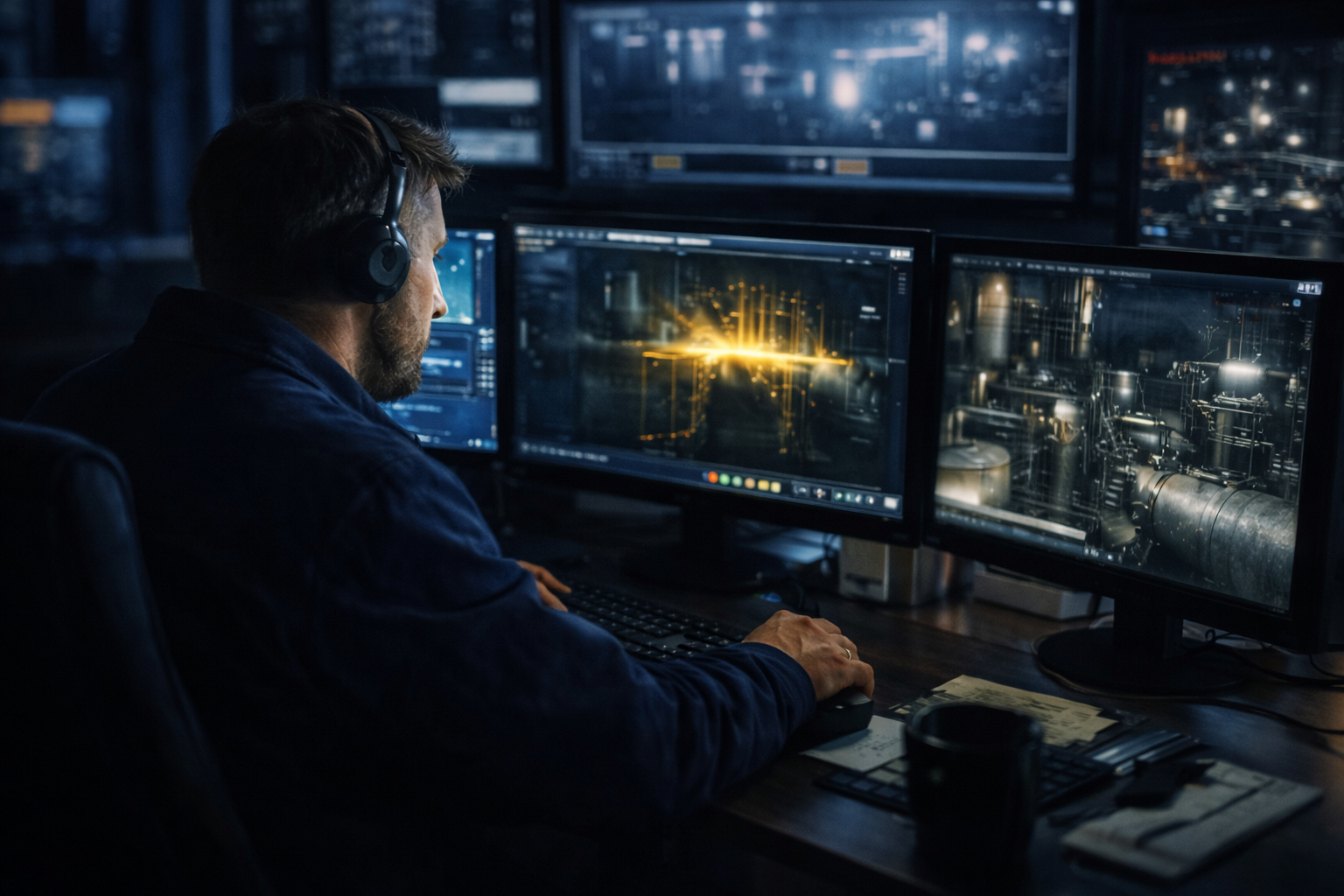 Илья в операторской